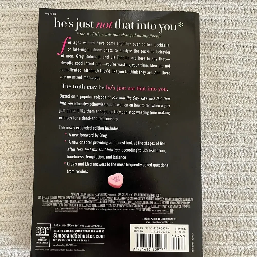 He's Just Not That Into You: The No-Excuses Truth to‎ Understanding Guys Book